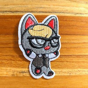 Animal Crossing Iron-on Embroidered Patch Cat Character: Raymond
